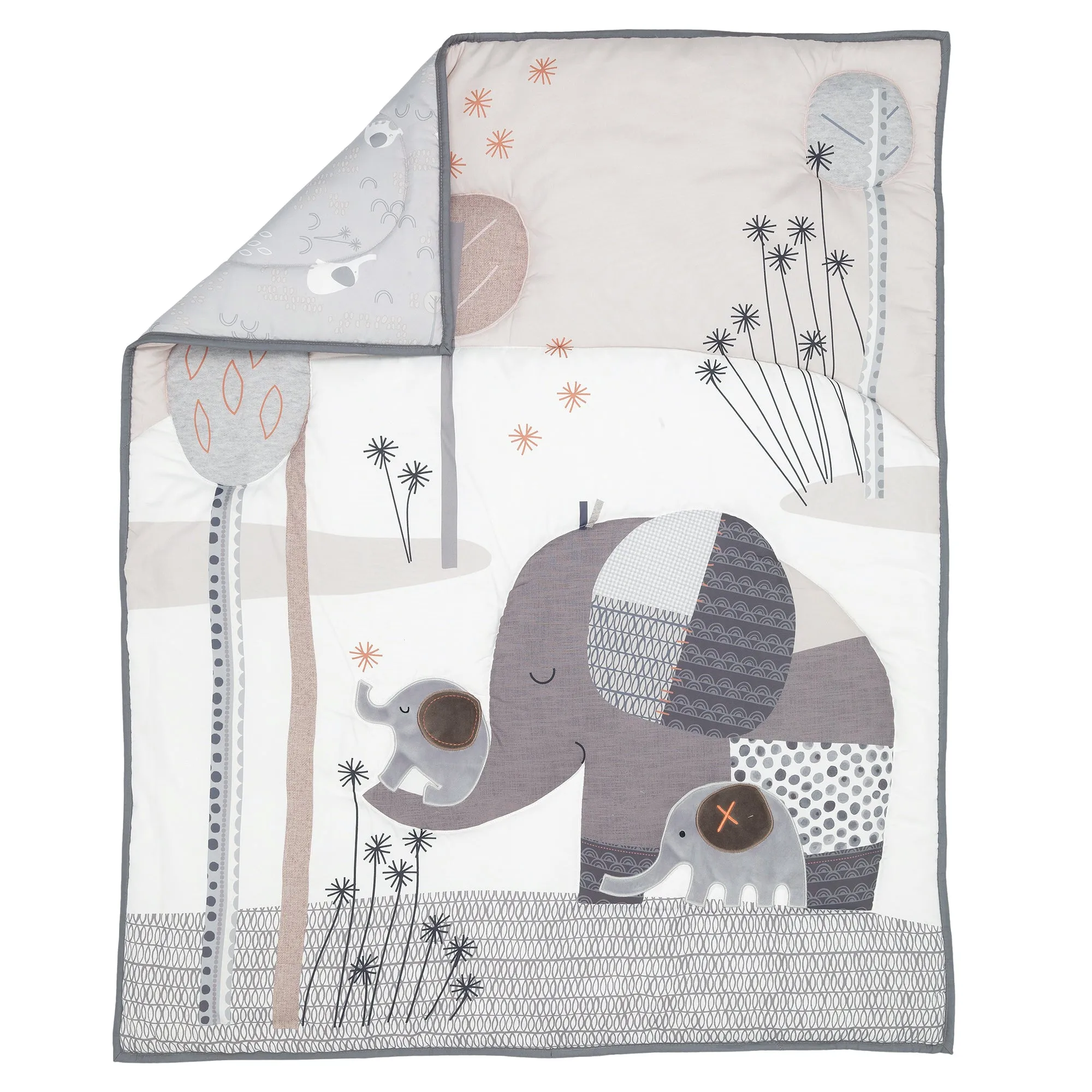 Elephant Love 3-Piece Crib Bedding Set