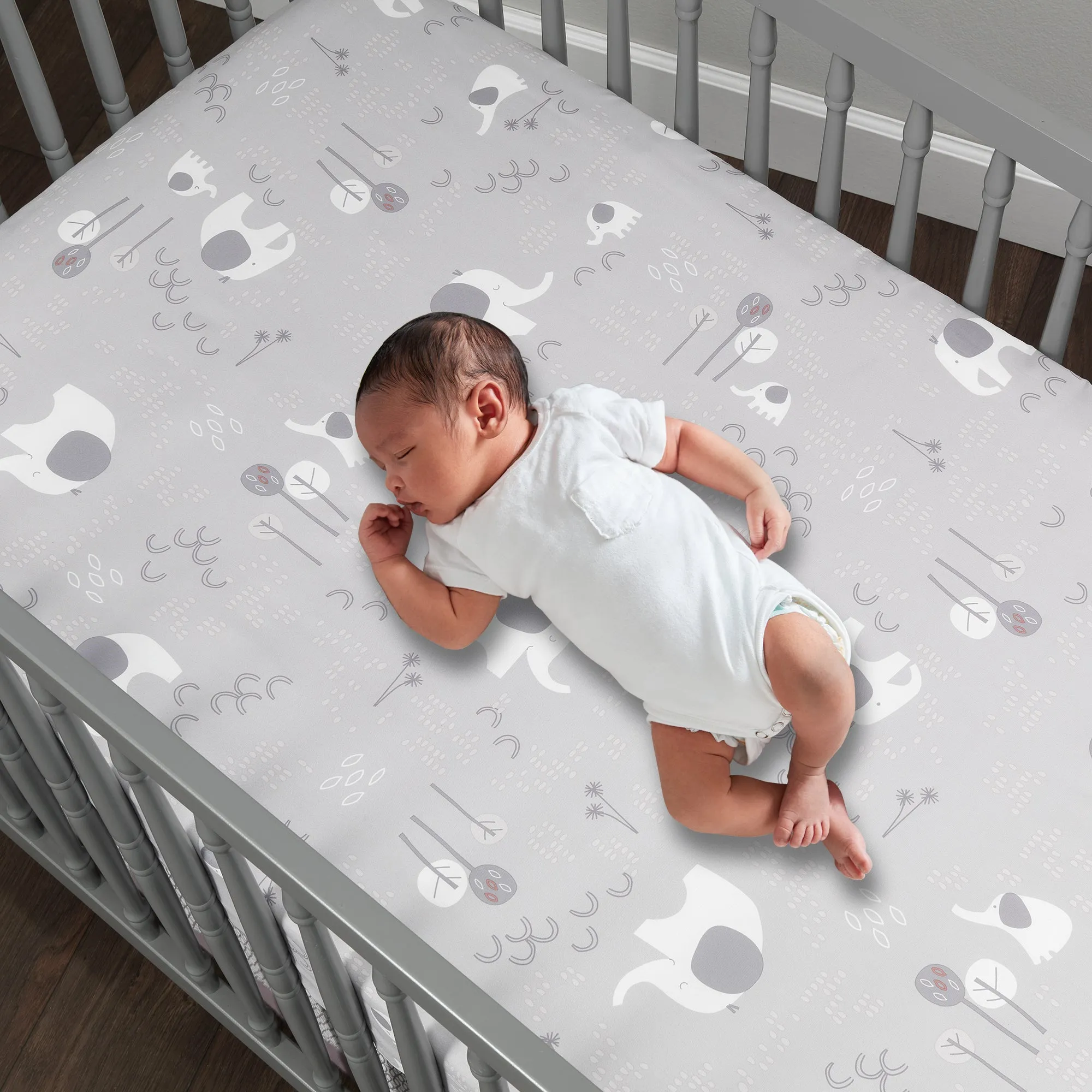 Elephant Love 3-Piece Crib Bedding Set