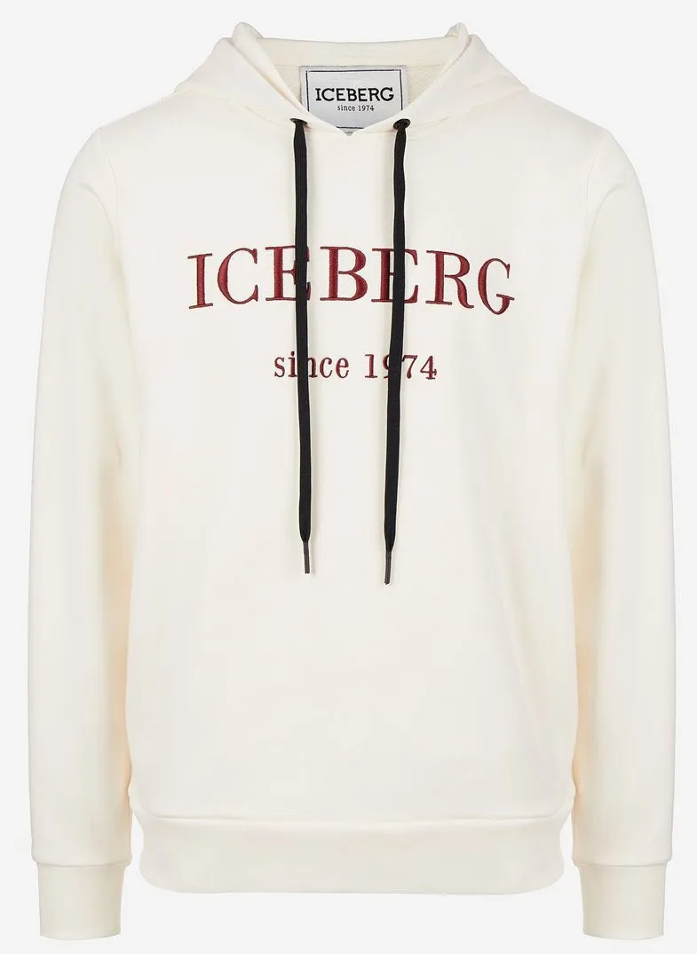 Embroidered Logo Pullover Hoodie (Cream) - I23E06063001329