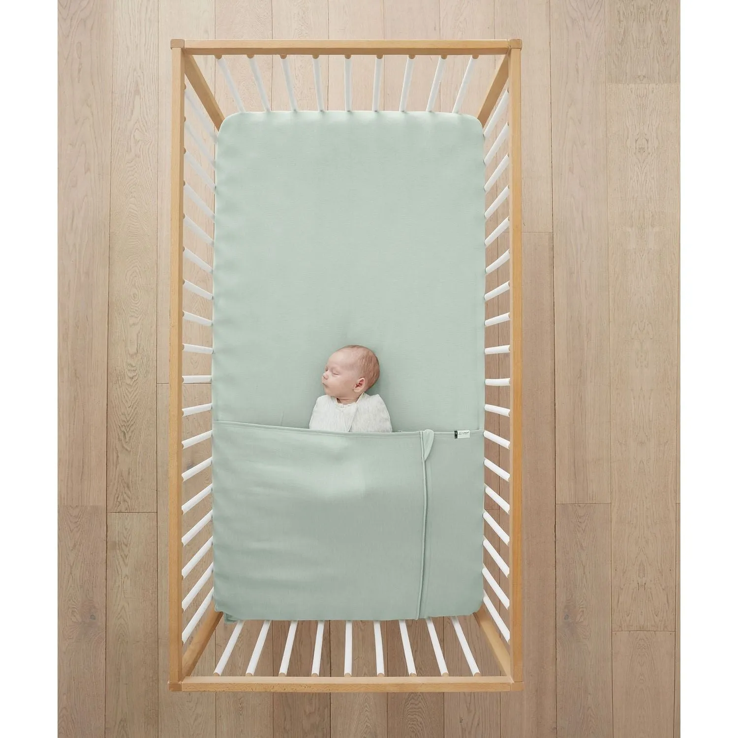 ergoPouch Cot Tuck Sheet - Sage