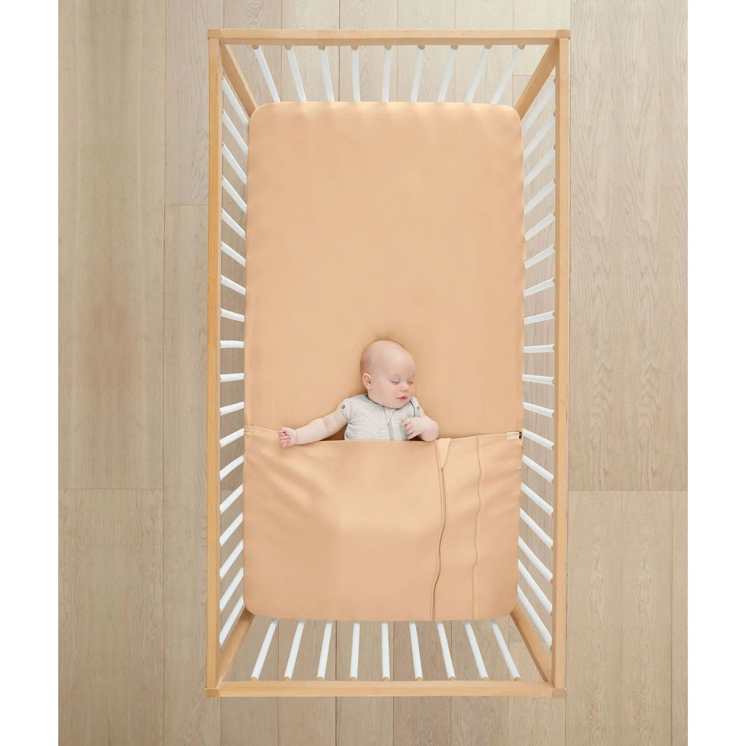 ergoPouch Cot Tuck Sheet - Wheat