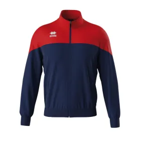 ERREA BUDDY FULL ZIP TRACK TOP NAVY RED