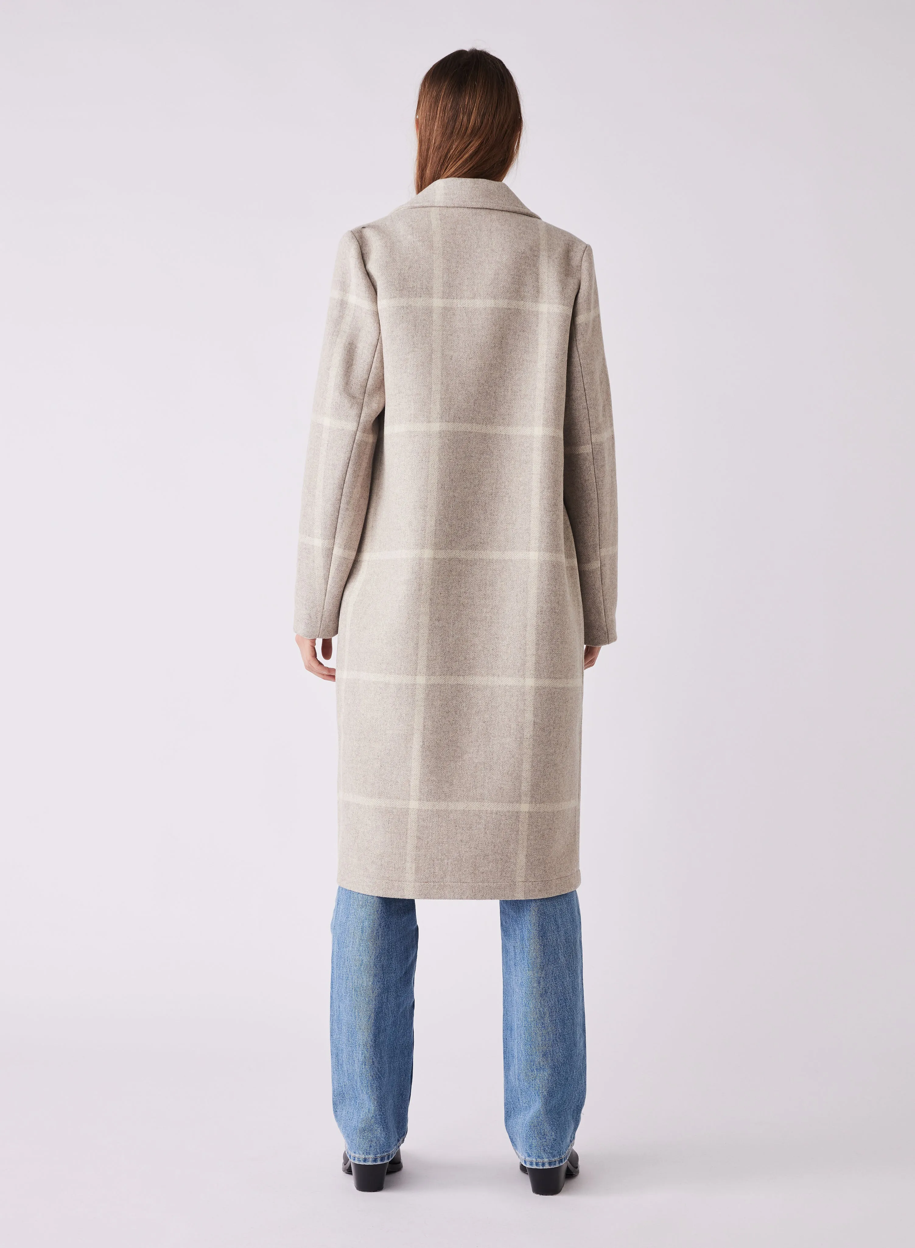 Esmaeé Blanca Coat - Beige Check