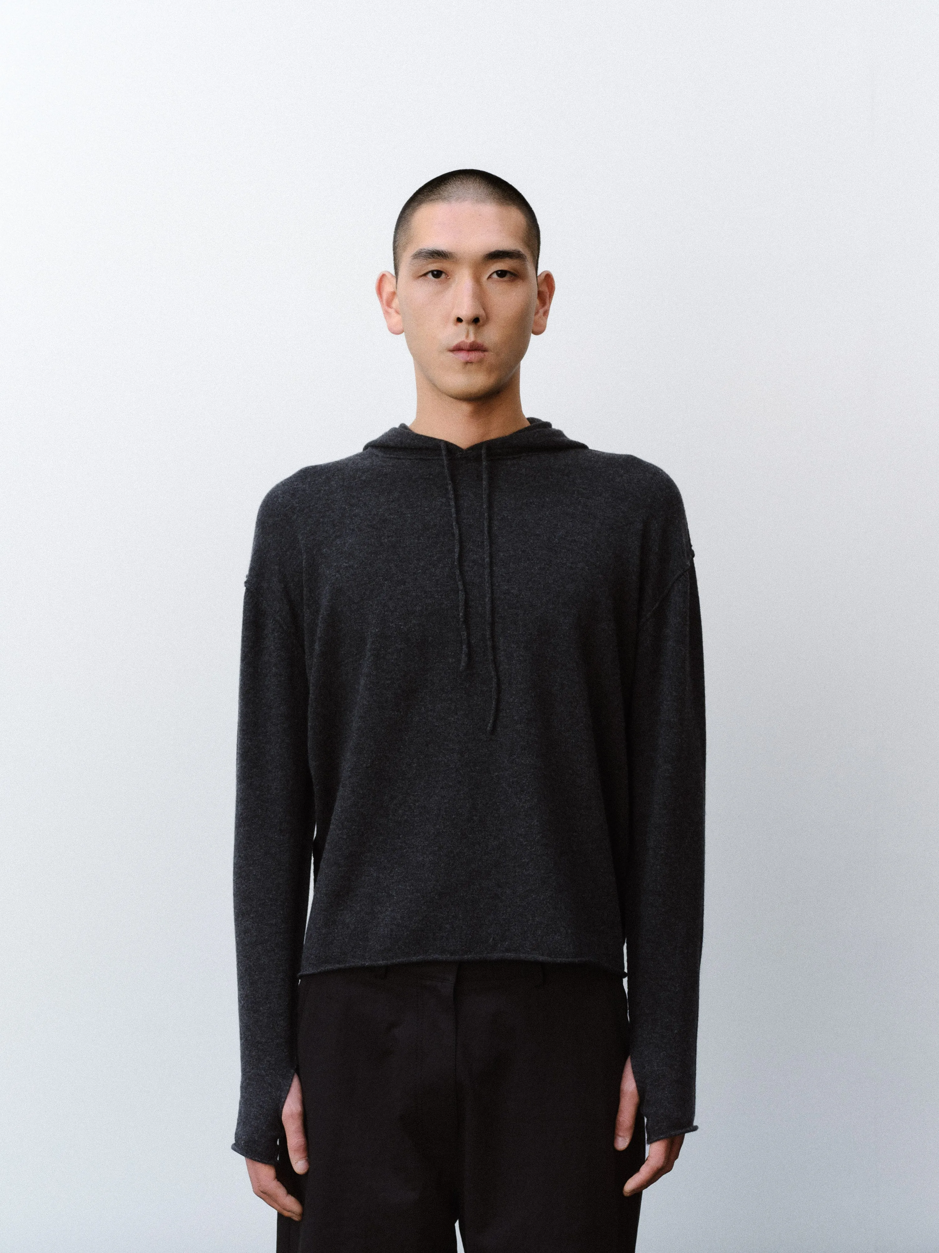 Ethan cashmere wool hoodie knit unisex