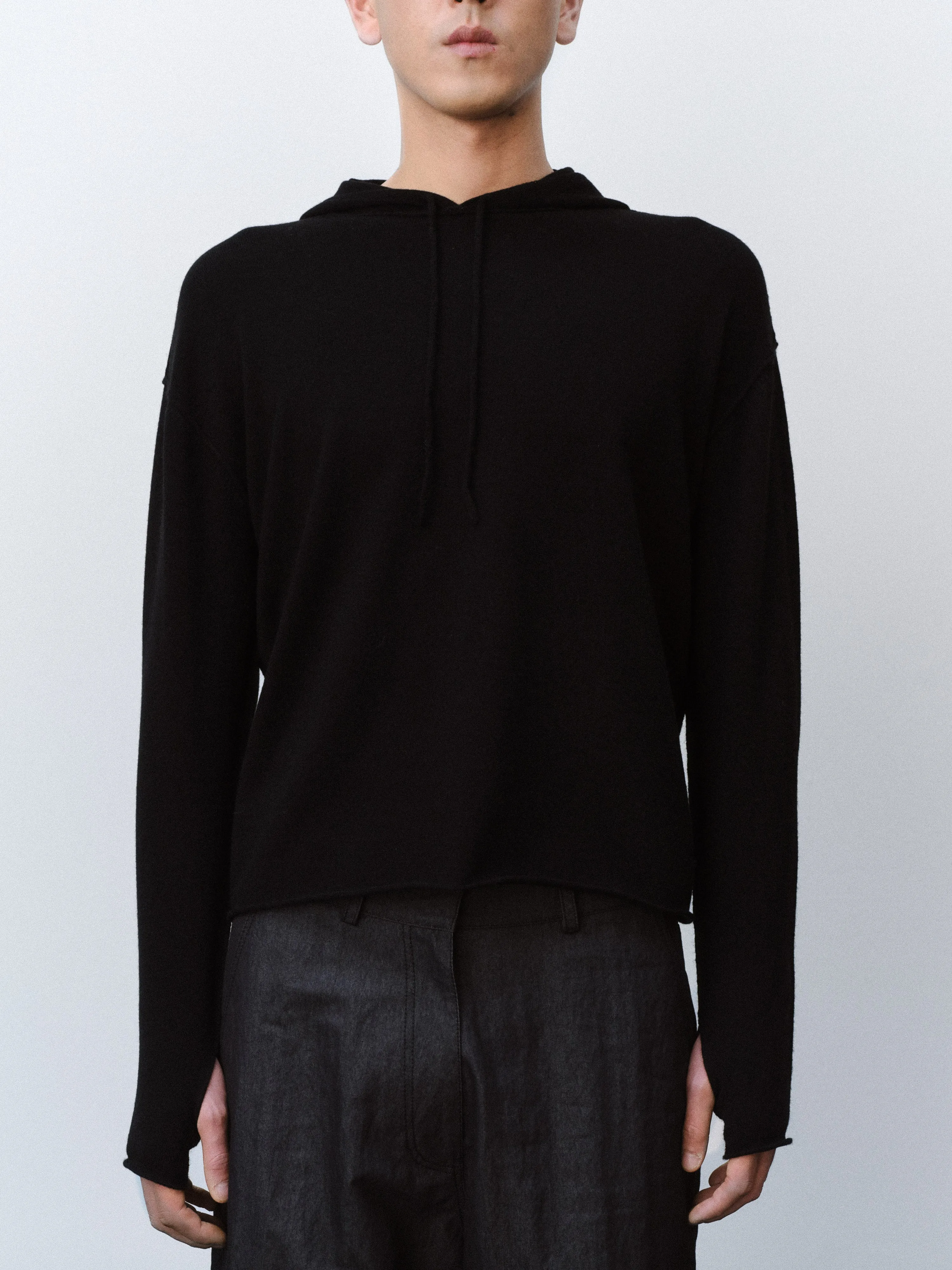 Ethan cashmere wool hoodie knit unisex