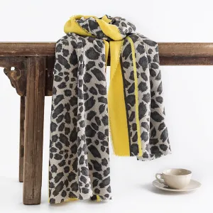 FH23-5362 Leopard print winter scarf