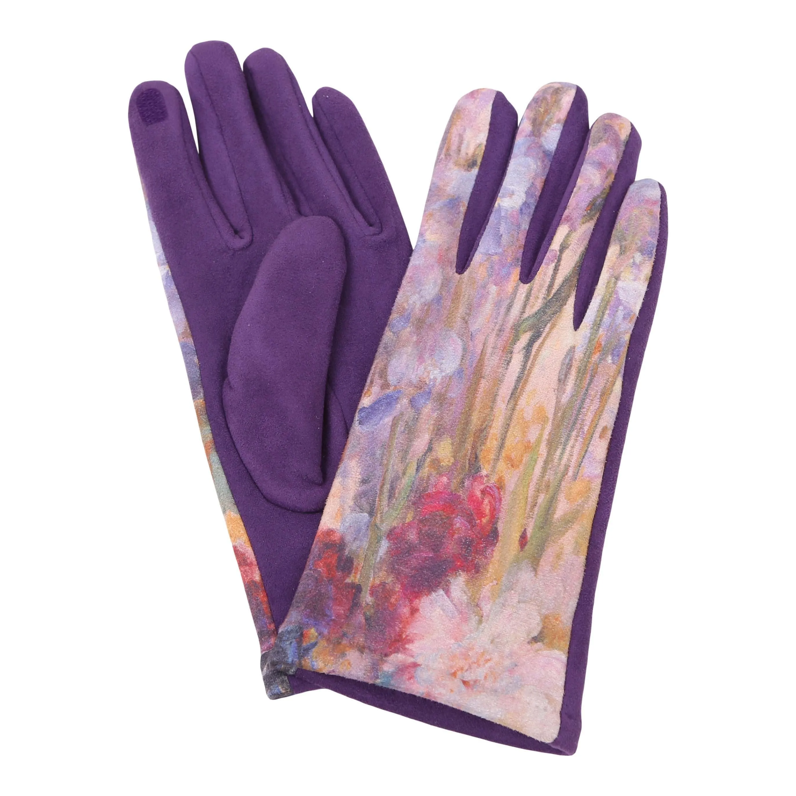 Fine Art Tiffany Peonies and Iris Texting Gloves