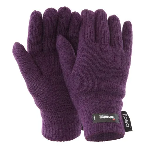 FLOSO Ladies/Womens Thinsulate Thermal Knitted Gloves (3M 40g)