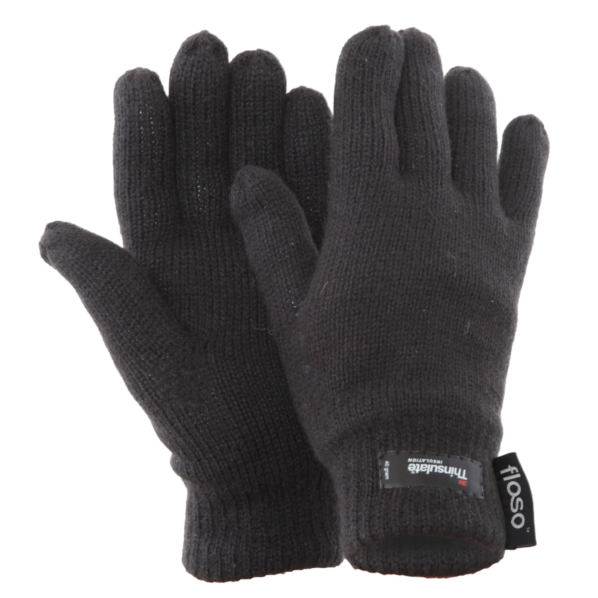 FLOSO Ladies/Womens Thinsulate Thermal Knitted Gloves (3M 40g)