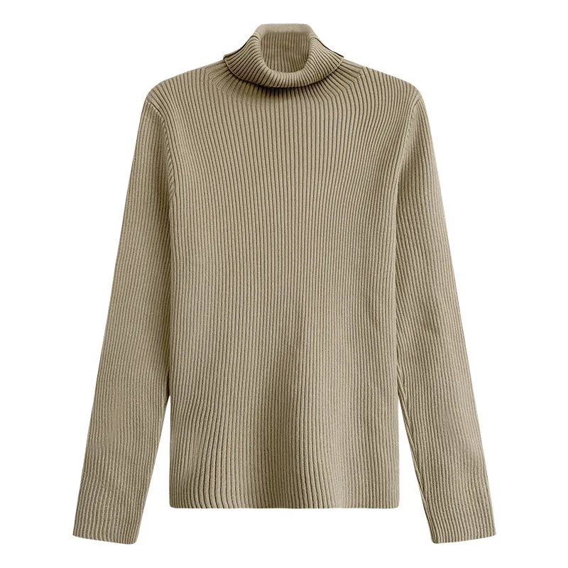 Flytonn-Korean style, Casual fashion, INS dressing, Lazy style, Graduation gift 
NO. 1170 CASUAL KNIT TURTLENECK