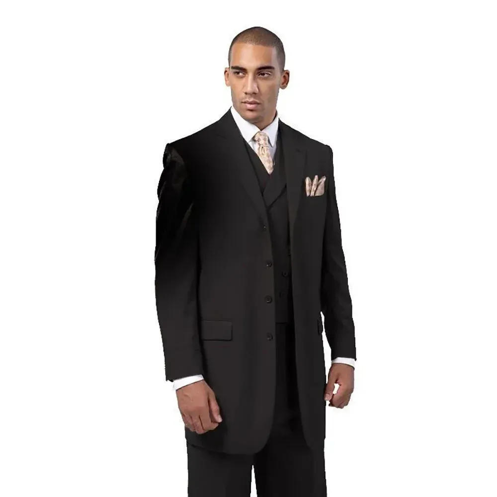 Funki Buys | Suits | Men's Zoot Suit | 3 Pcs Formal Wedding Suit