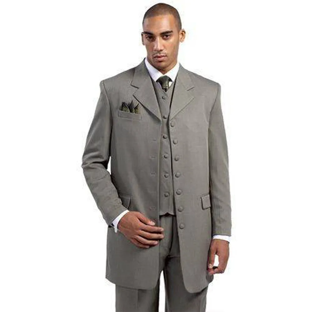 Funki Buys | Suits | Men's Zoot Suit | 3 Pcs Formal Wedding Suit