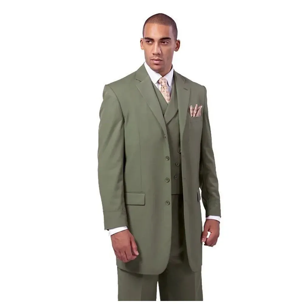 Funki Buys | Suits | Men's Zoot Suit | 3 Pcs Formal Wedding Suit