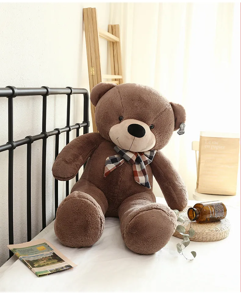 Giant Life Size Bow Tie Teddy Bear