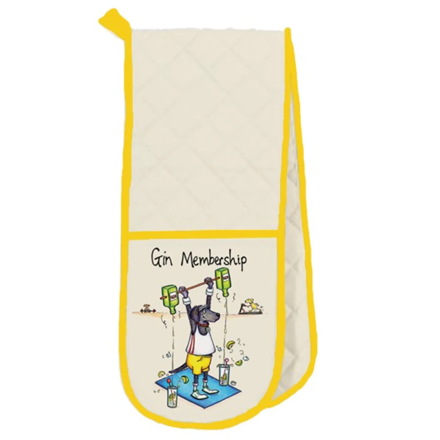 Gin Membership Novelty Double Oven Glove