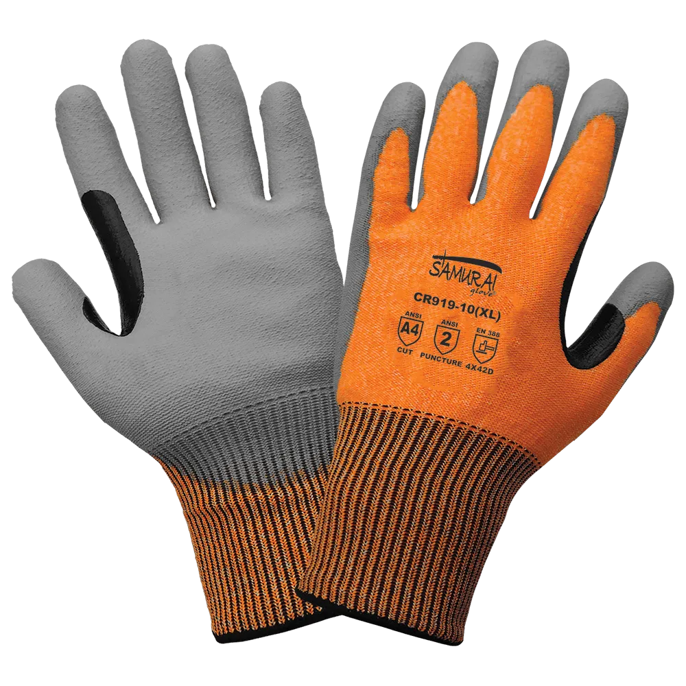 Global Glove-Samurai Glove Cut and Puncture Resistant Touch Screen Gloves - CR919 (1 Doz)