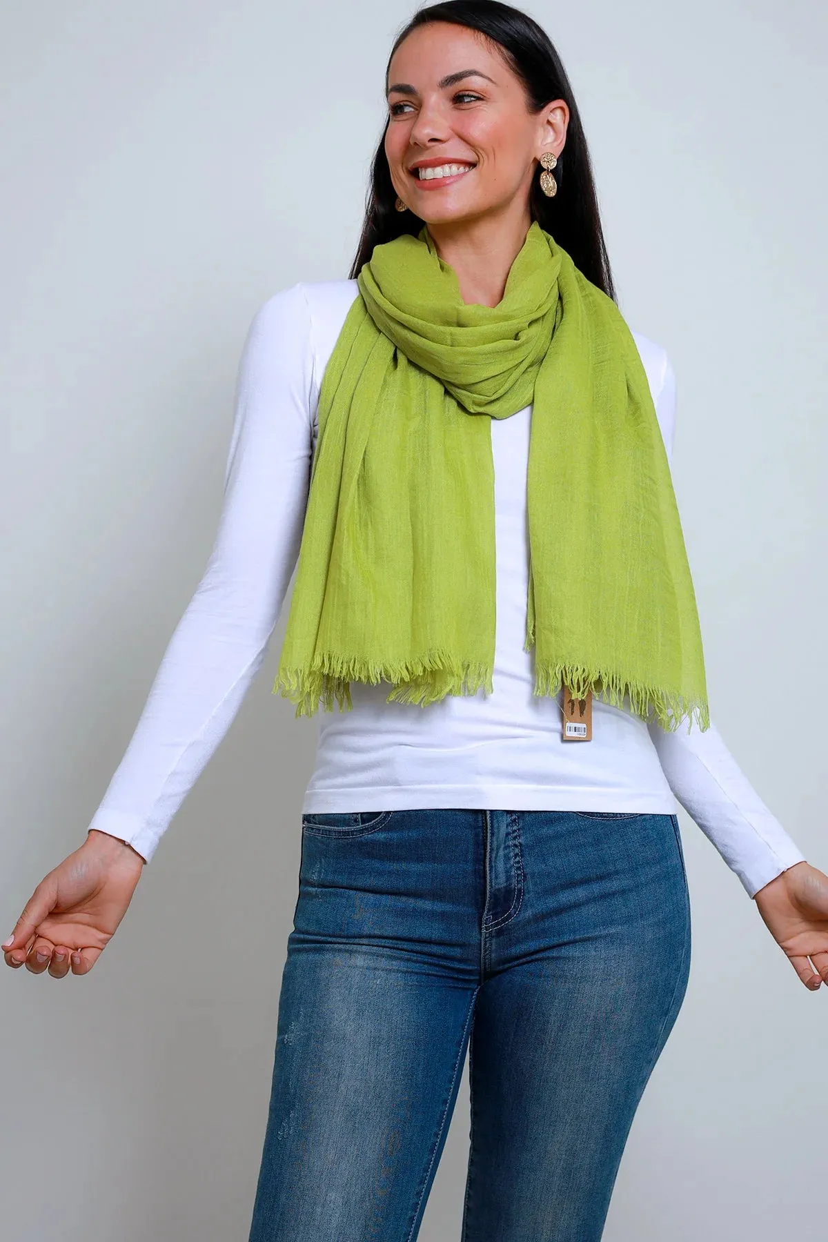 Green Scarf by Lemon Tree