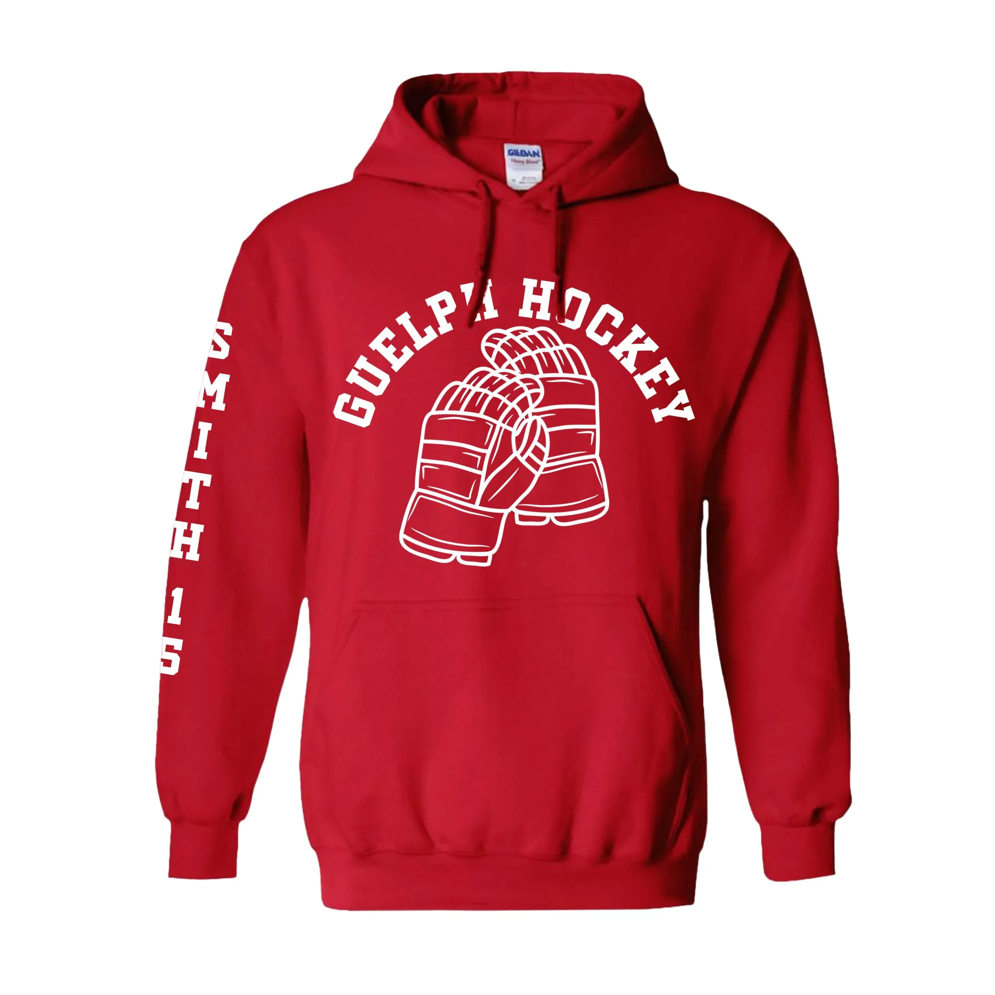 Guelph Hockey - Gloves Apparel - Personalized SLEEVE LNSW-306 HOODIE/CREWNECK