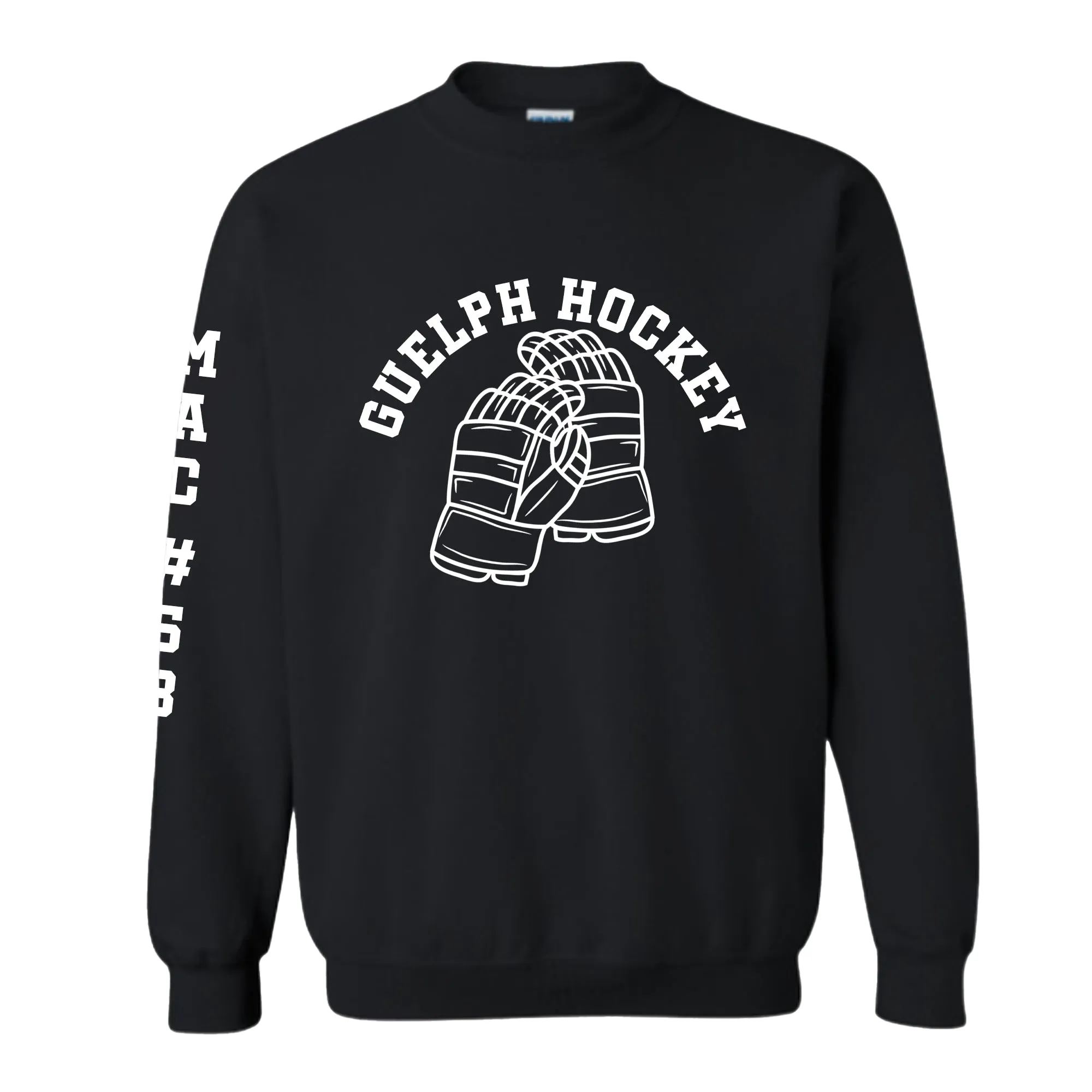 Guelph Hockey - Gloves Apparel - Personalized SLEEVE LNSW-306 HOODIE/CREWNECK