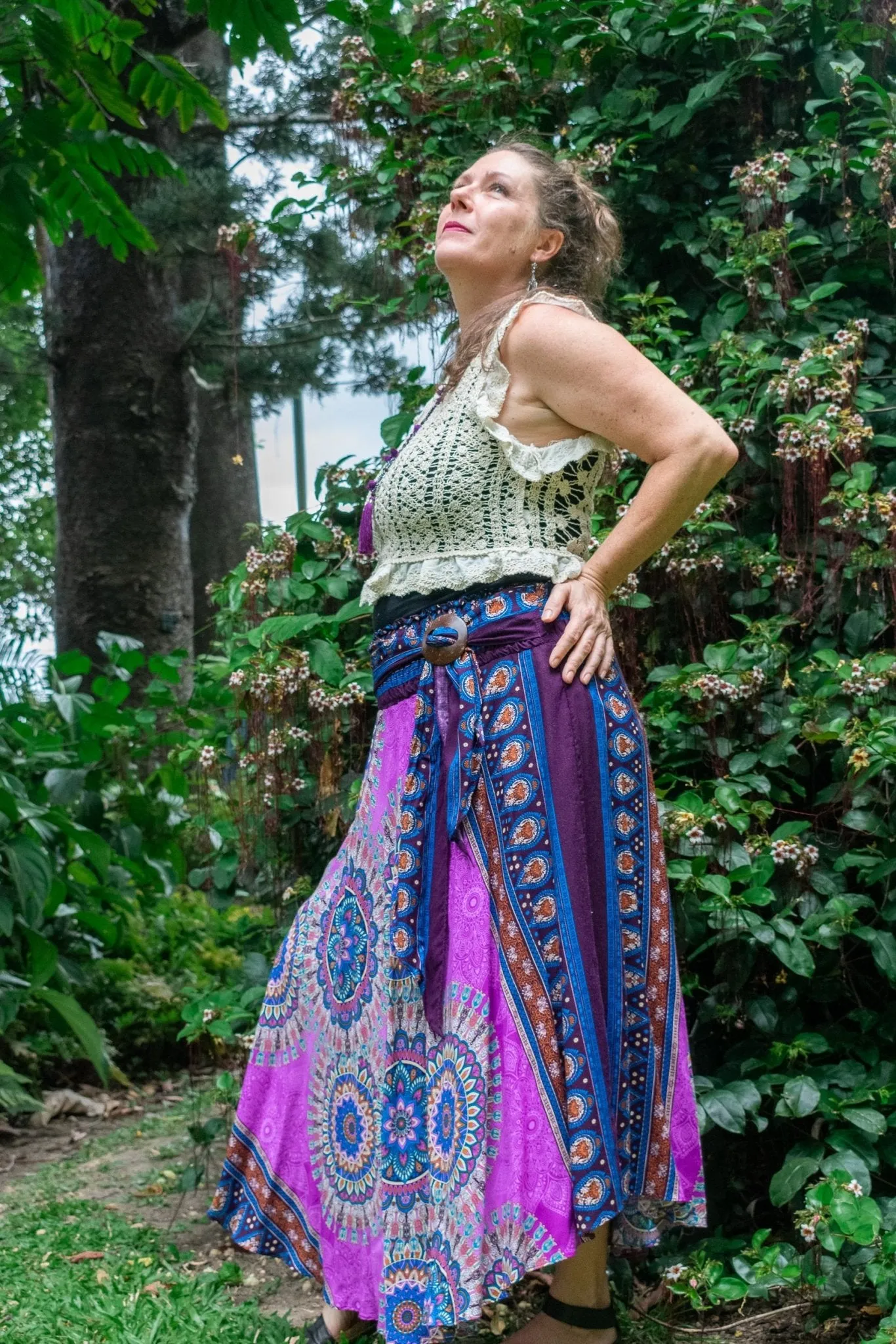 Gypsy Skirt - Retreat Mauve & Purple