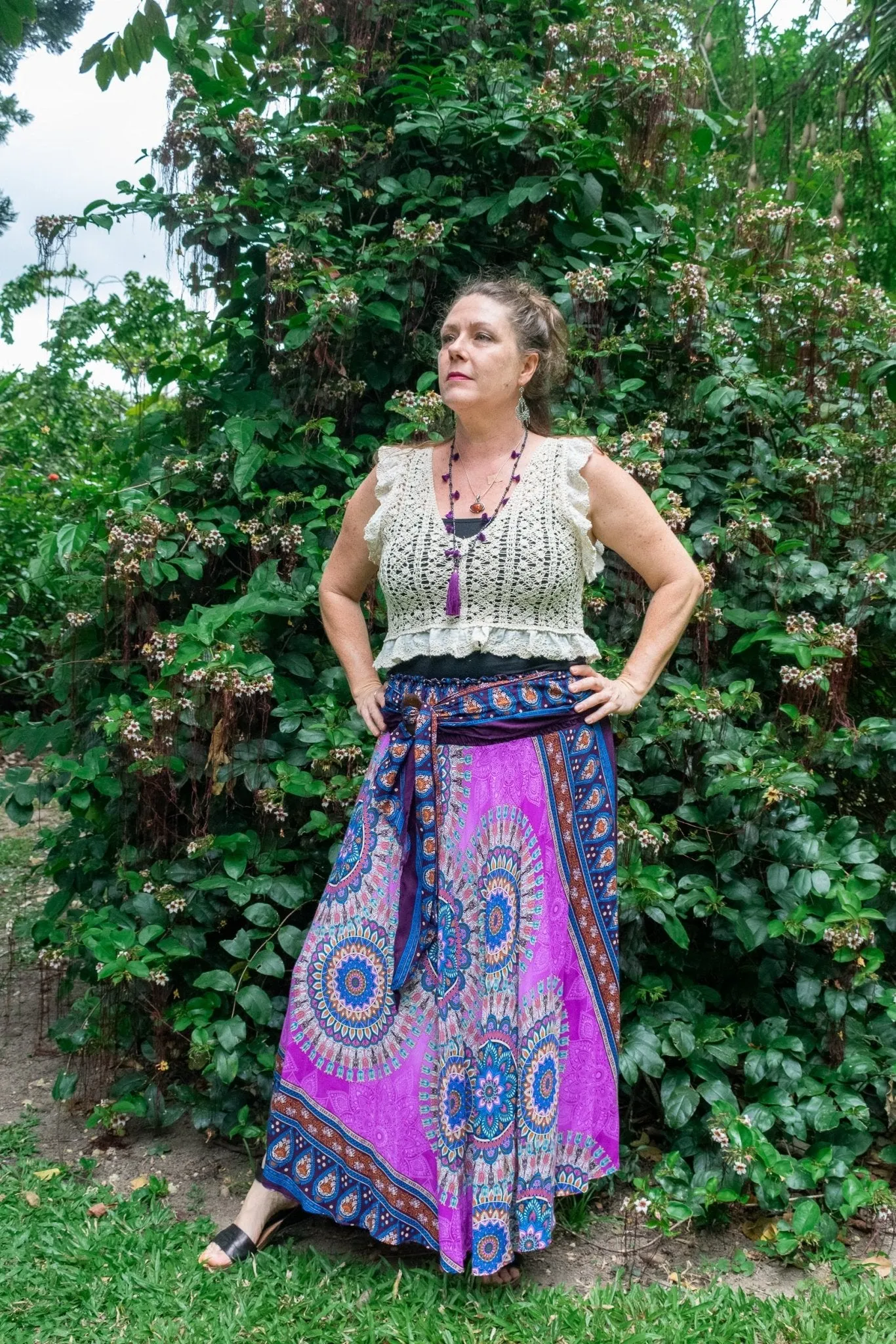 Gypsy Skirt - Retreat Mauve & Purple