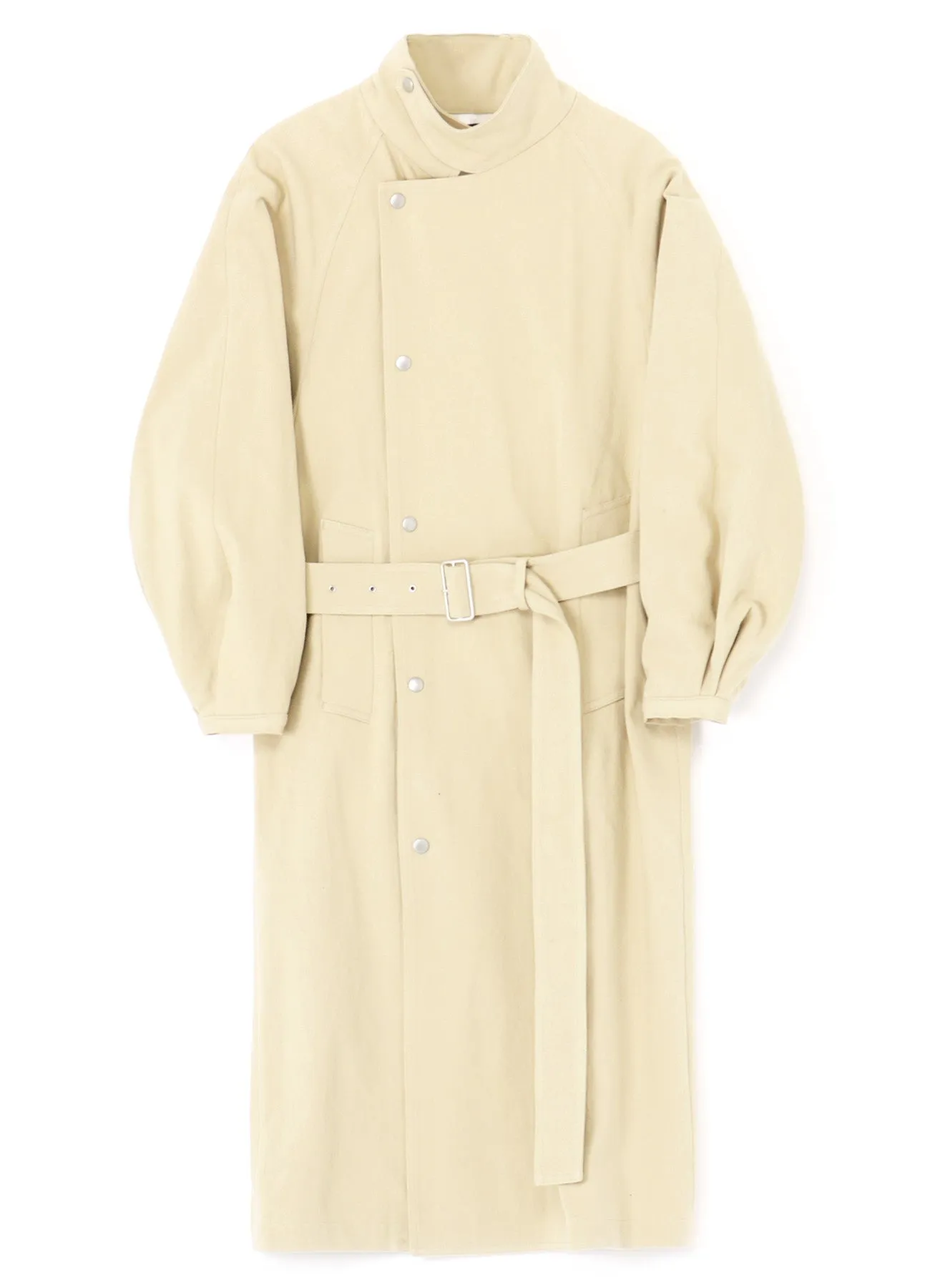 HARD TWISTED COTTON SATIN TRENCH COAT