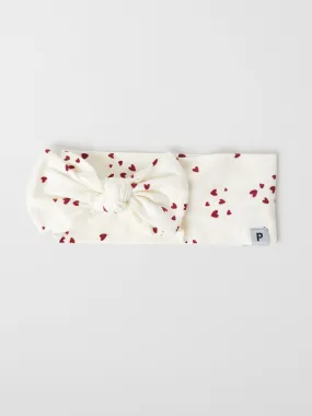 Heart Print Kids Hair Band