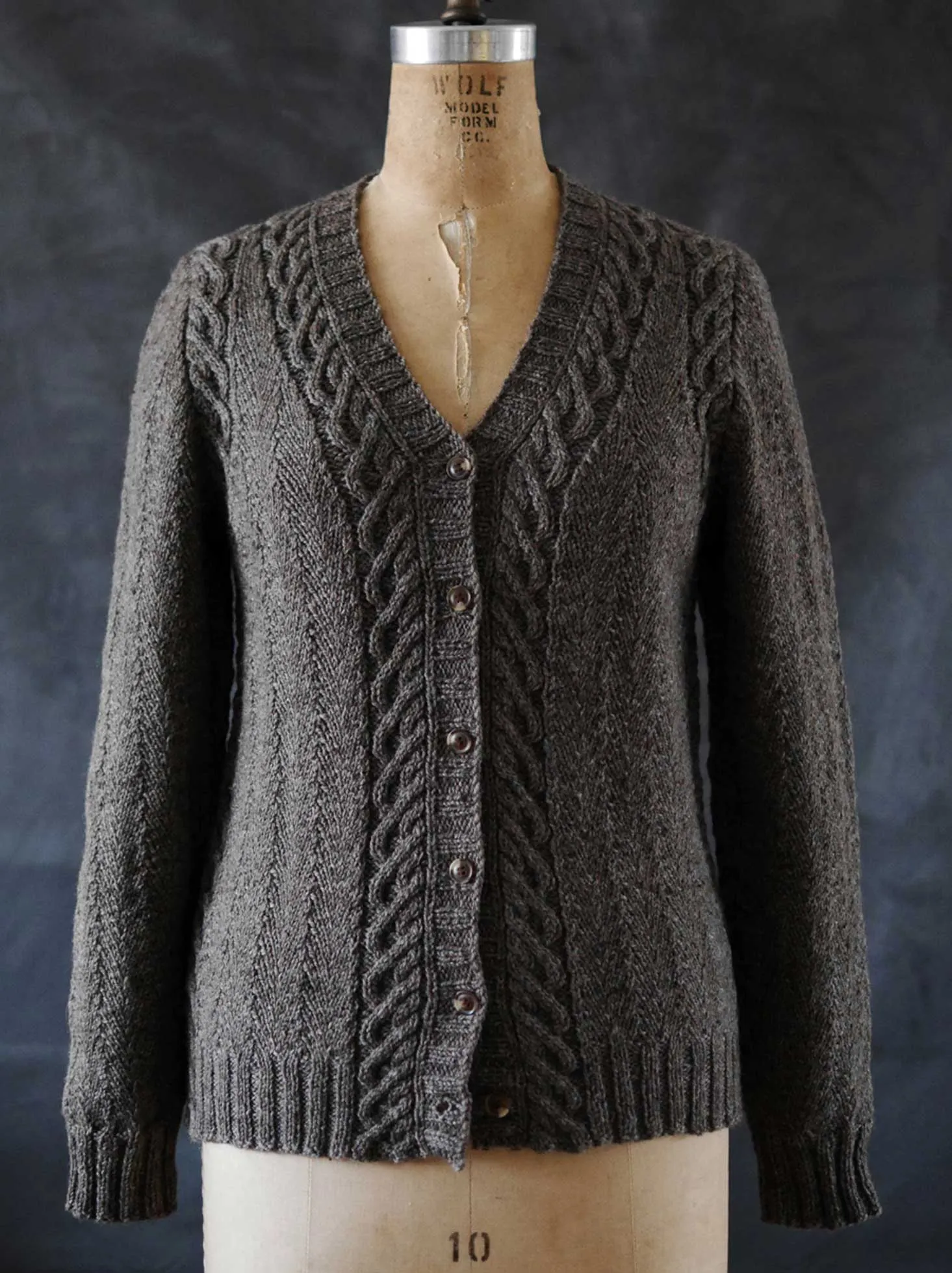 Herringweave Cardigan <br/><small>knitting pattern</small>