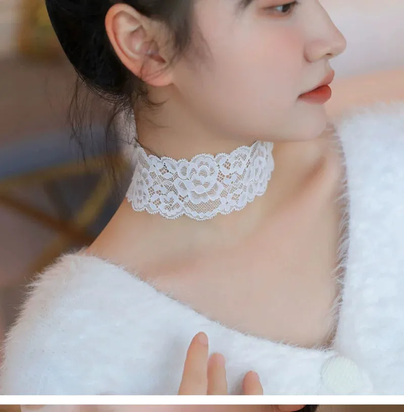 High Stretch Lace Collar Pullover Neck Trim