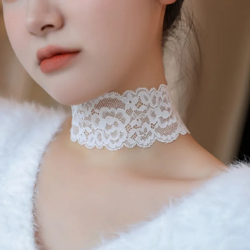 High Stretch Lace Collar Pullover Neck Trim