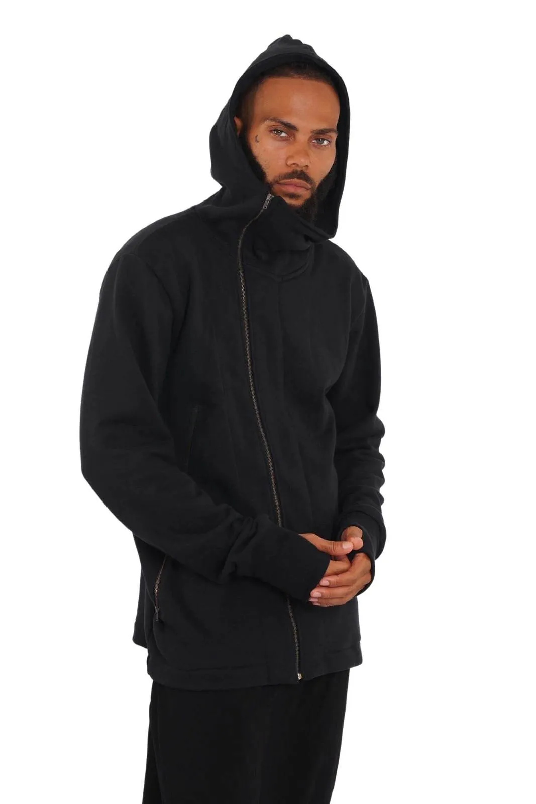 Hilo Mens High Neck Hoodie