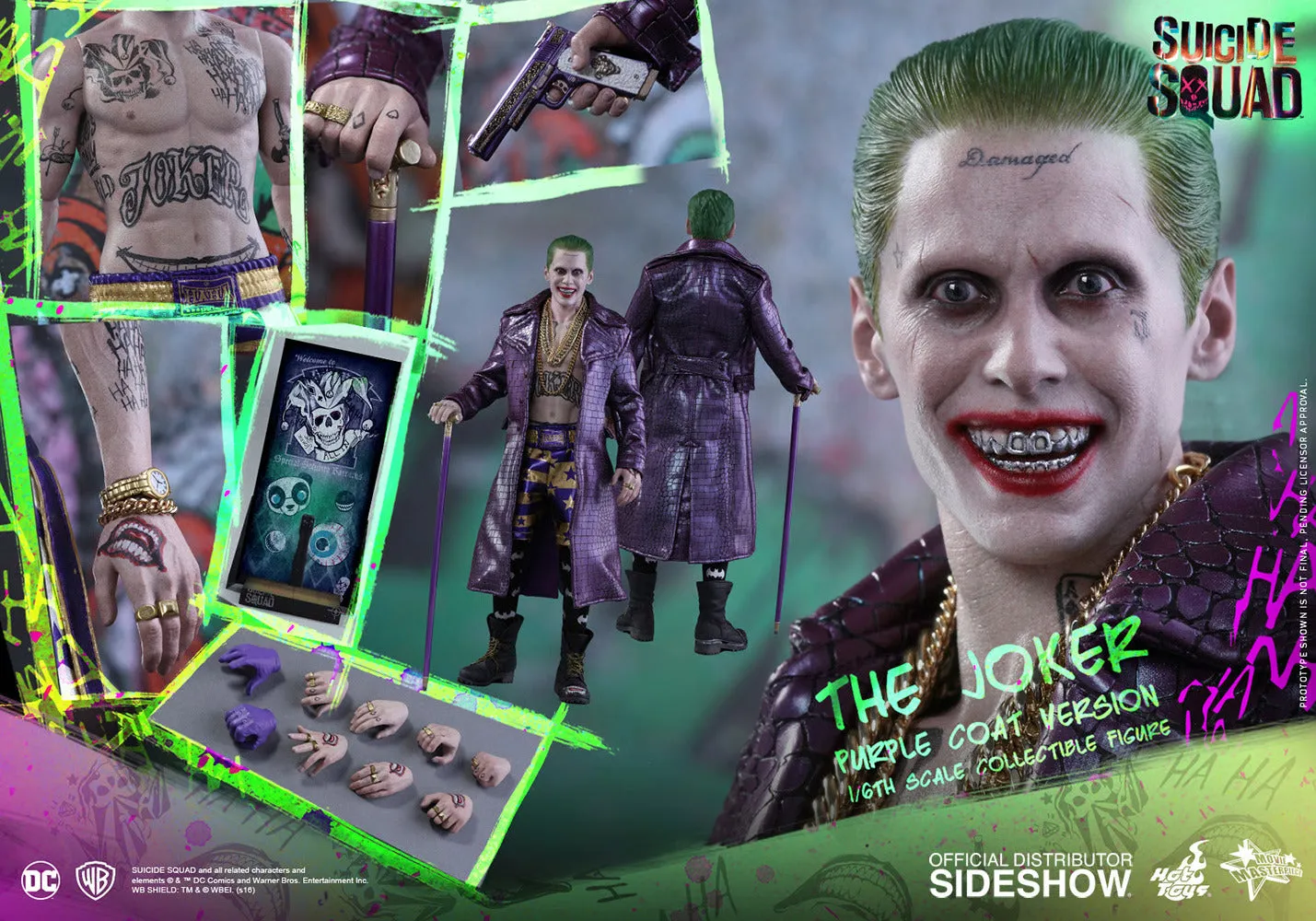 HOT TOYS DC THE JOKER (PURPLE COAT REGULAR VERSION) 1/6 SCALE - MMS382