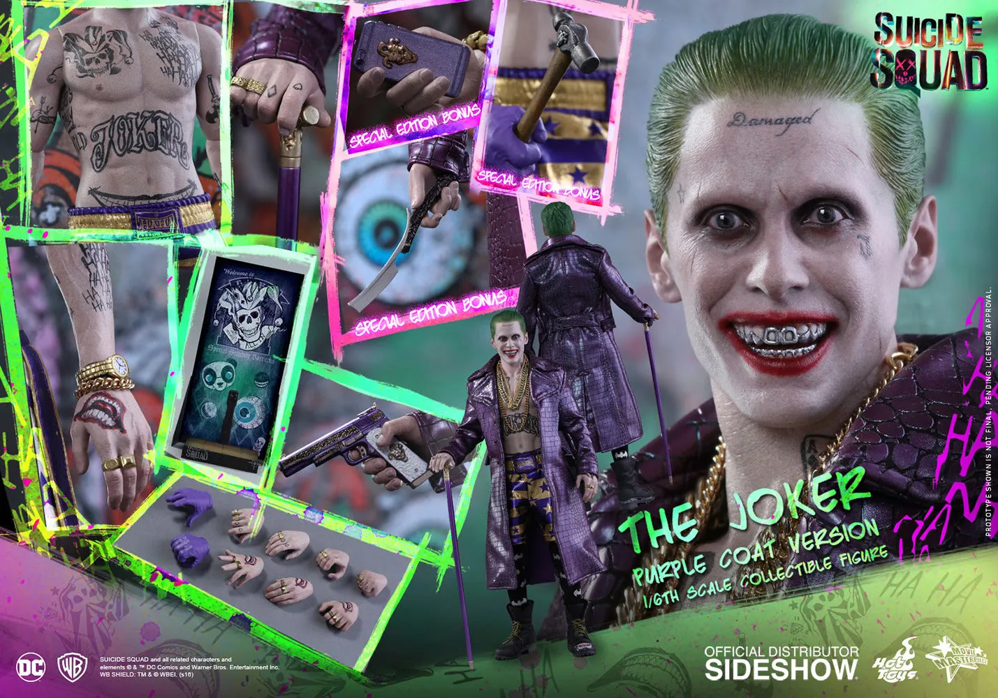 HOT TOYS DC THE JOKER (PURPLE COAT REGULAR VERSION) 1/6 SCALE - MMS382