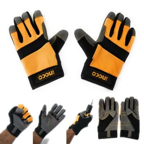 Ingco Microfiber Gloves – Cycling/Bikers/Trekkers/Machinist Gloves – Anti-Slip – Breathable Fiber – High Absorption Level - Puncture Resistant – Multi-Purpose Gloves – Abrasion Resistant