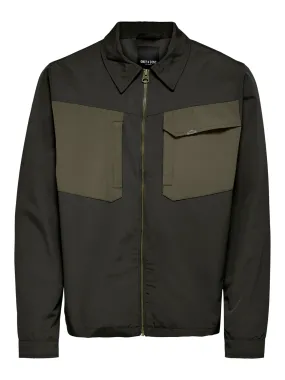 Jayden zip jacket - Peat