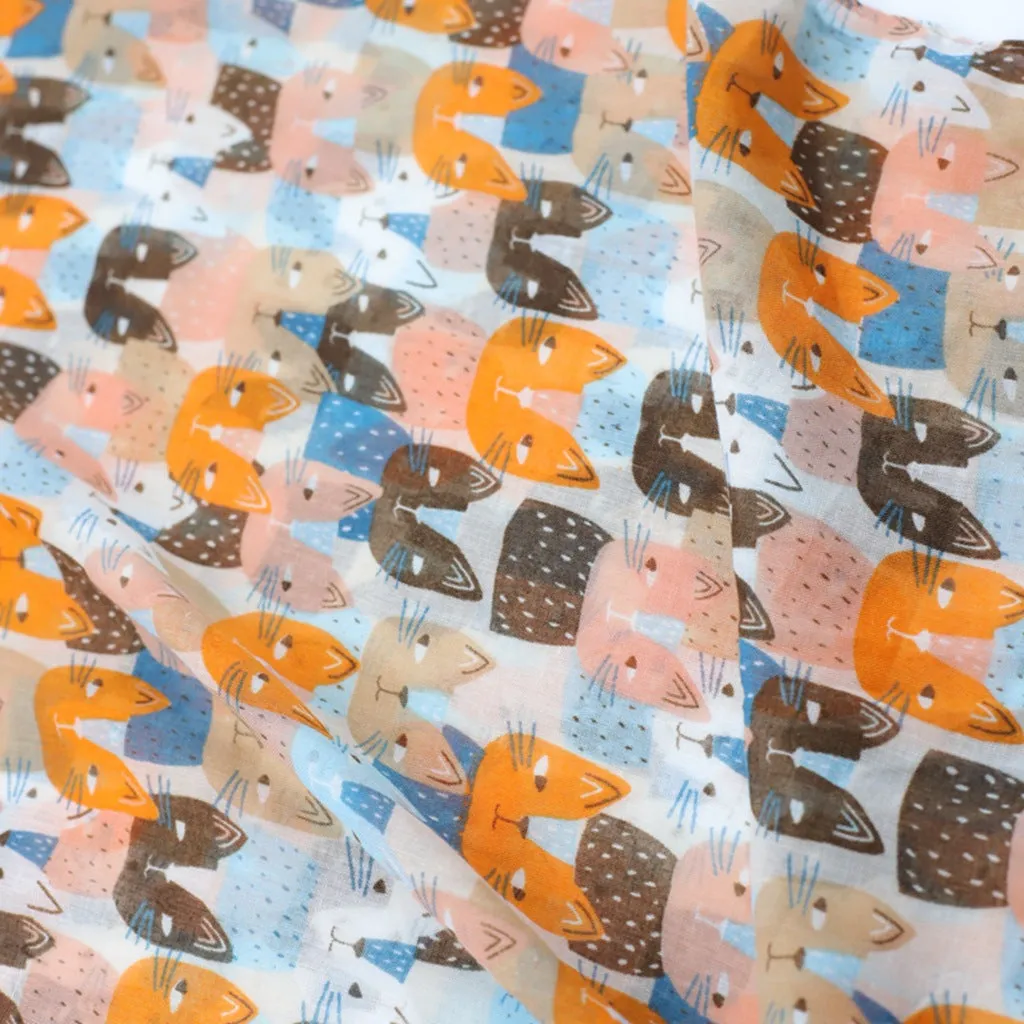 JY230224 Kitten printed scarf