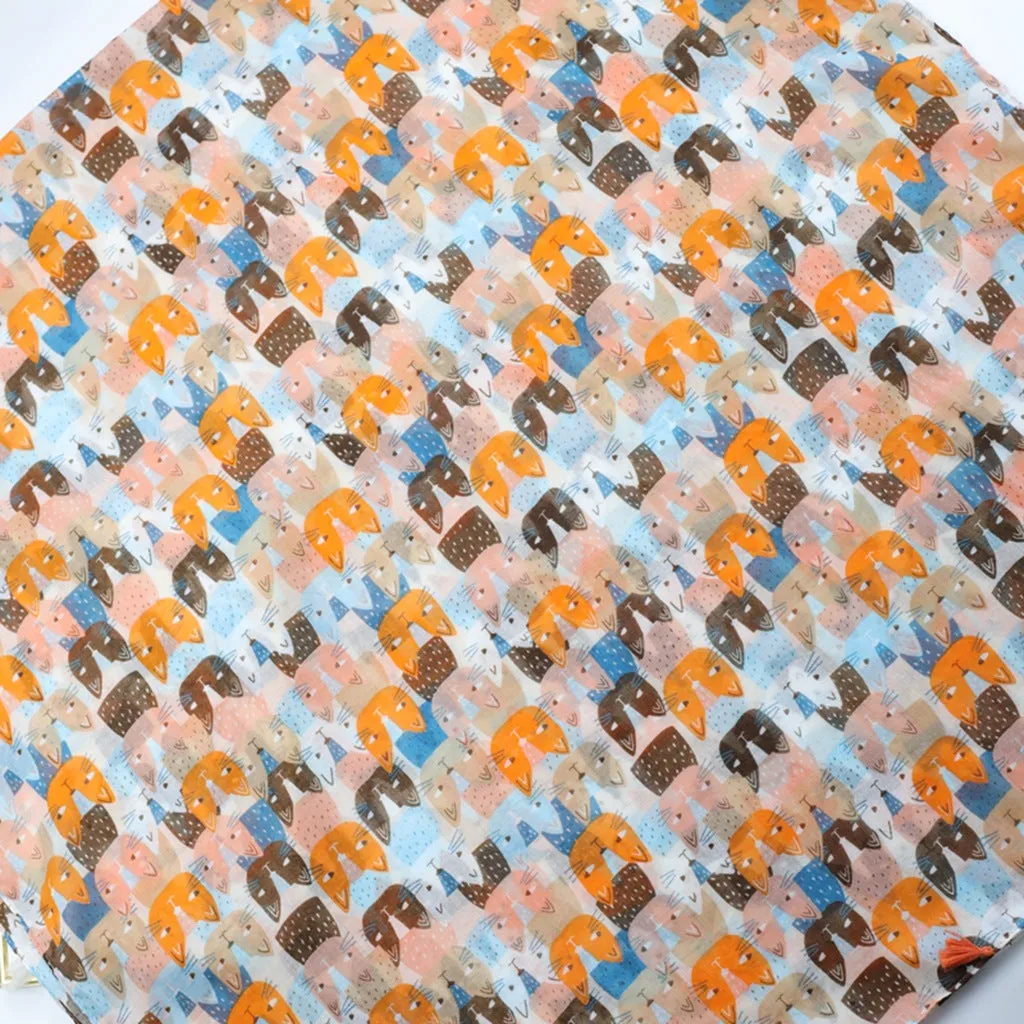 JY230224 Kitten printed scarf