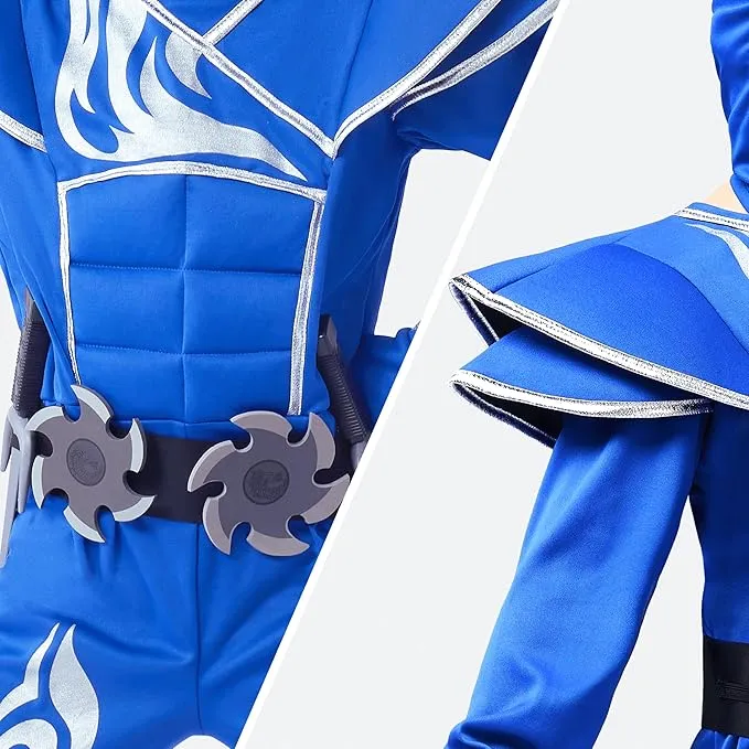 Kids Halloween Ninja Costume, Blue