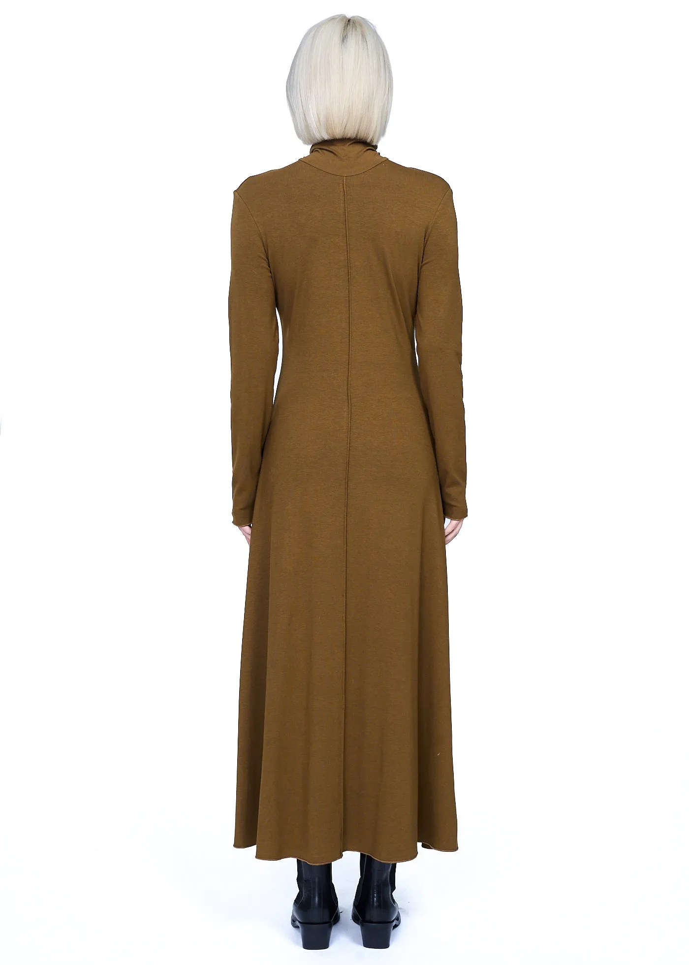 Klint Studio Seamed Turtleneck Maxi Dress