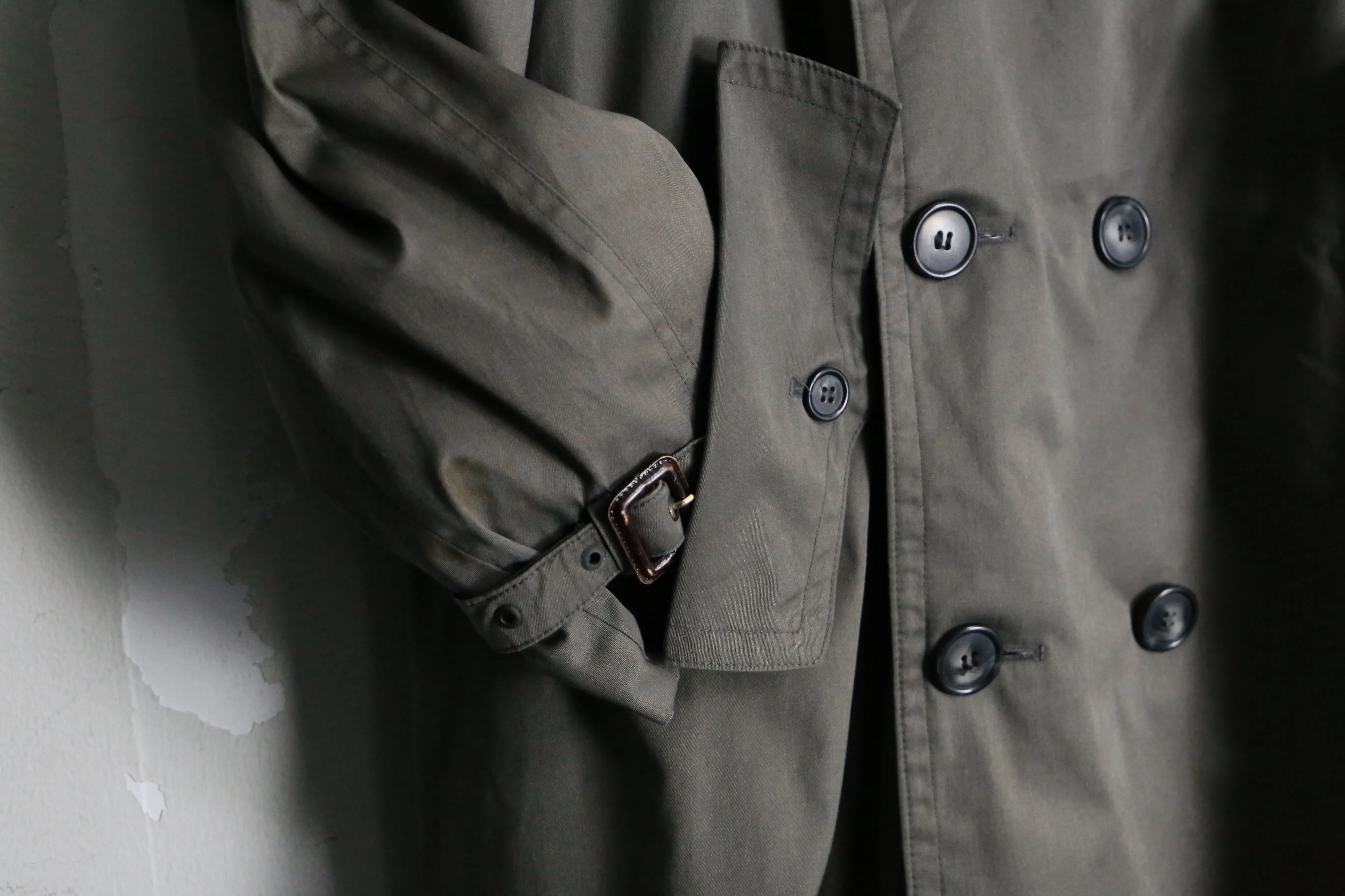 “KUPPEN HEIMER” dark gray trench coat