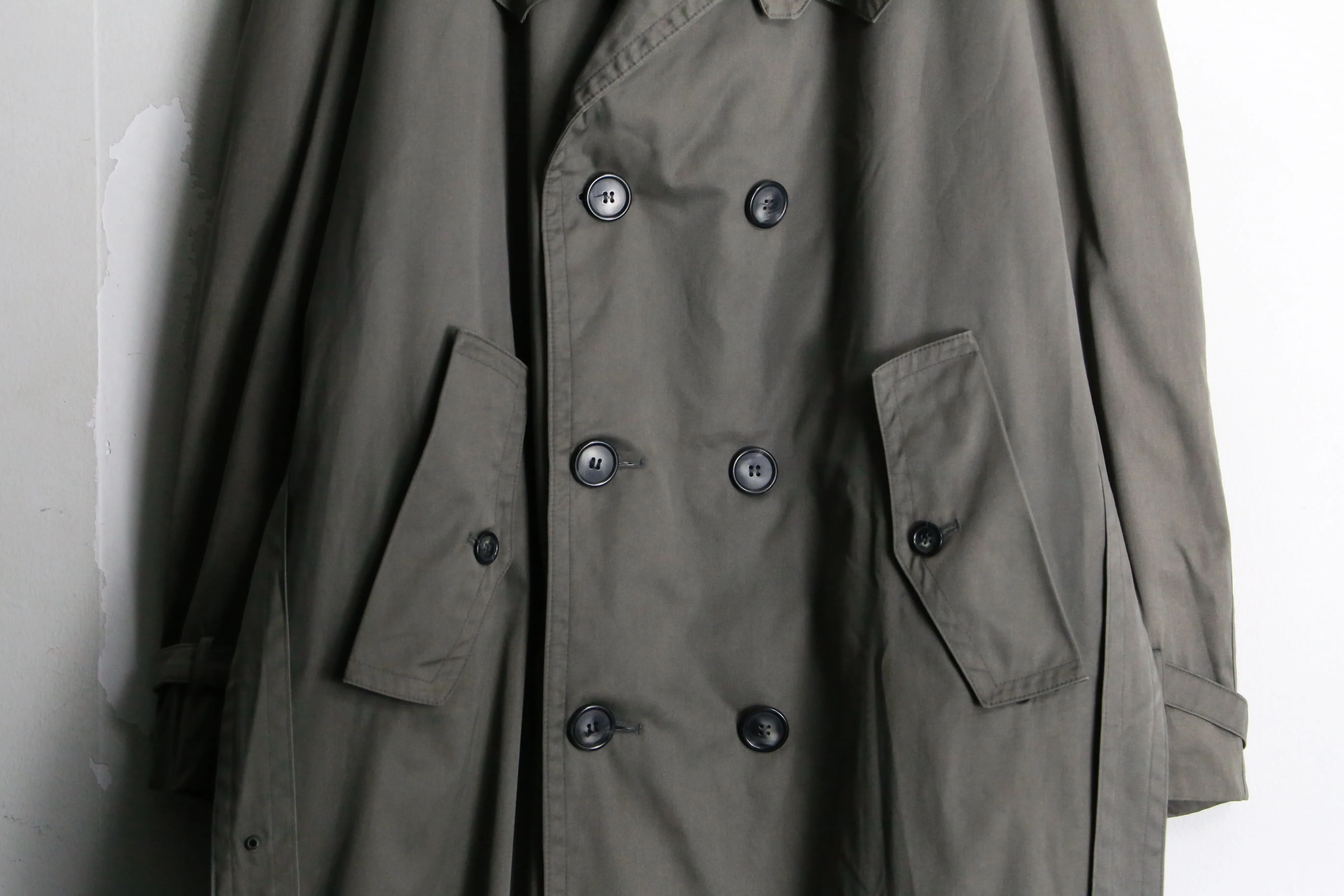 “KUPPEN HEIMER” dark gray trench coat