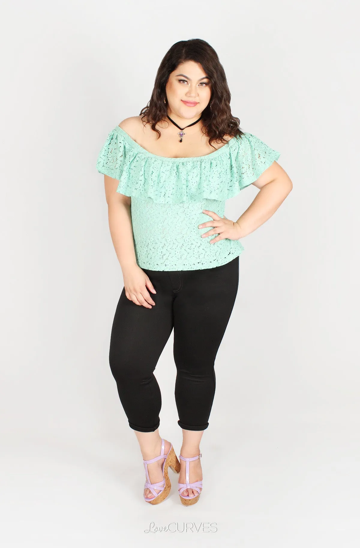 Lace Off Shoulder Top - FLO