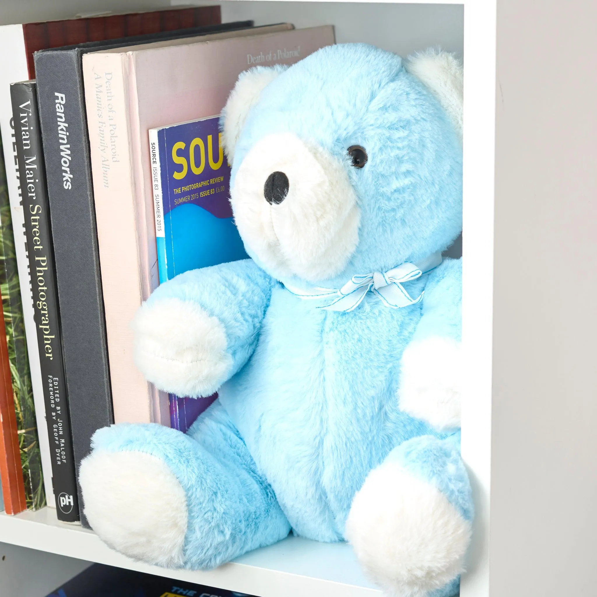 Large Blue "Ben" Teddy Bear Door Stop - 29cm