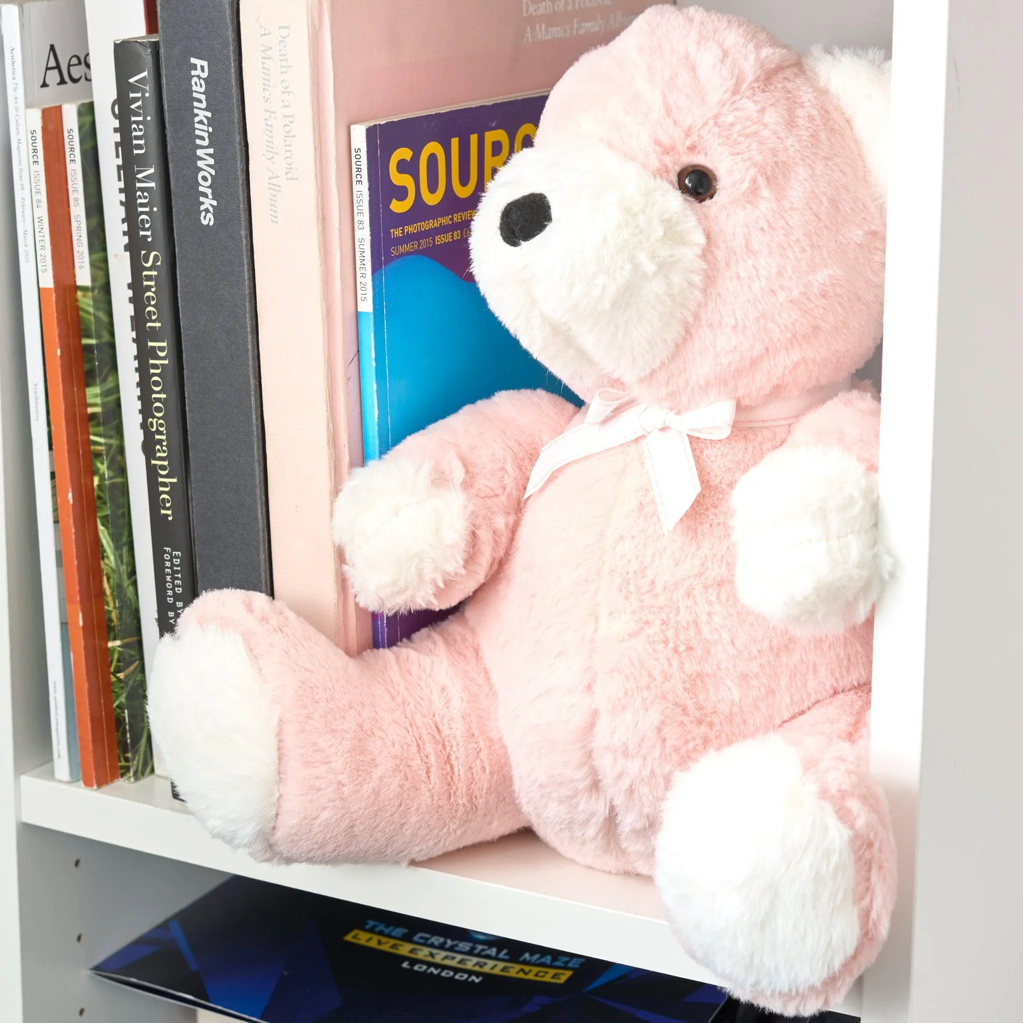 Large Pink "Beatrix" Teddy Bear Door Stop - 29cm