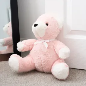 Large Pink "Beatrix" Teddy Bear Door Stop - 29cm