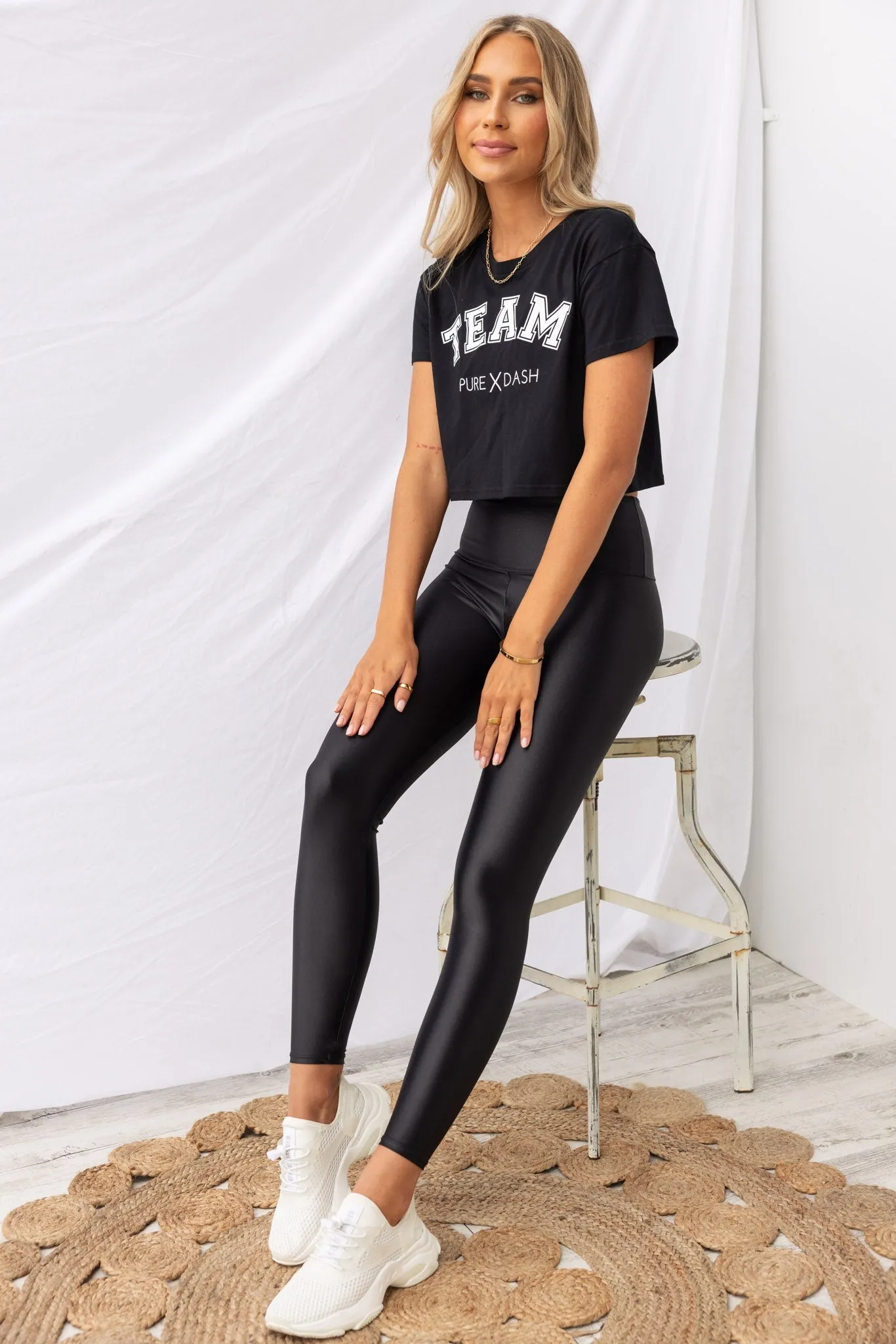 Liquid High Rise Legging - Black