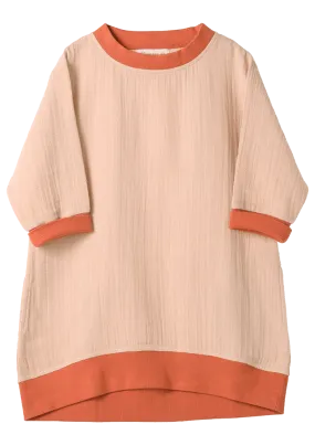 Long-Top 3/4 sleeve Sand