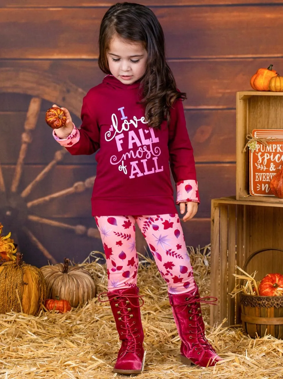 Love Fall Most of All Hoodie And Legging Set