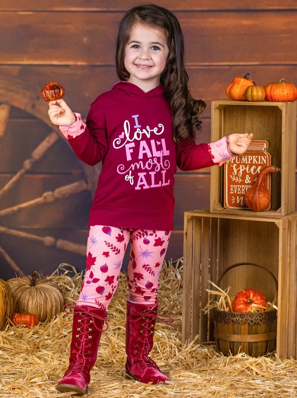 Love Fall Most of All Hoodie And Legging Set