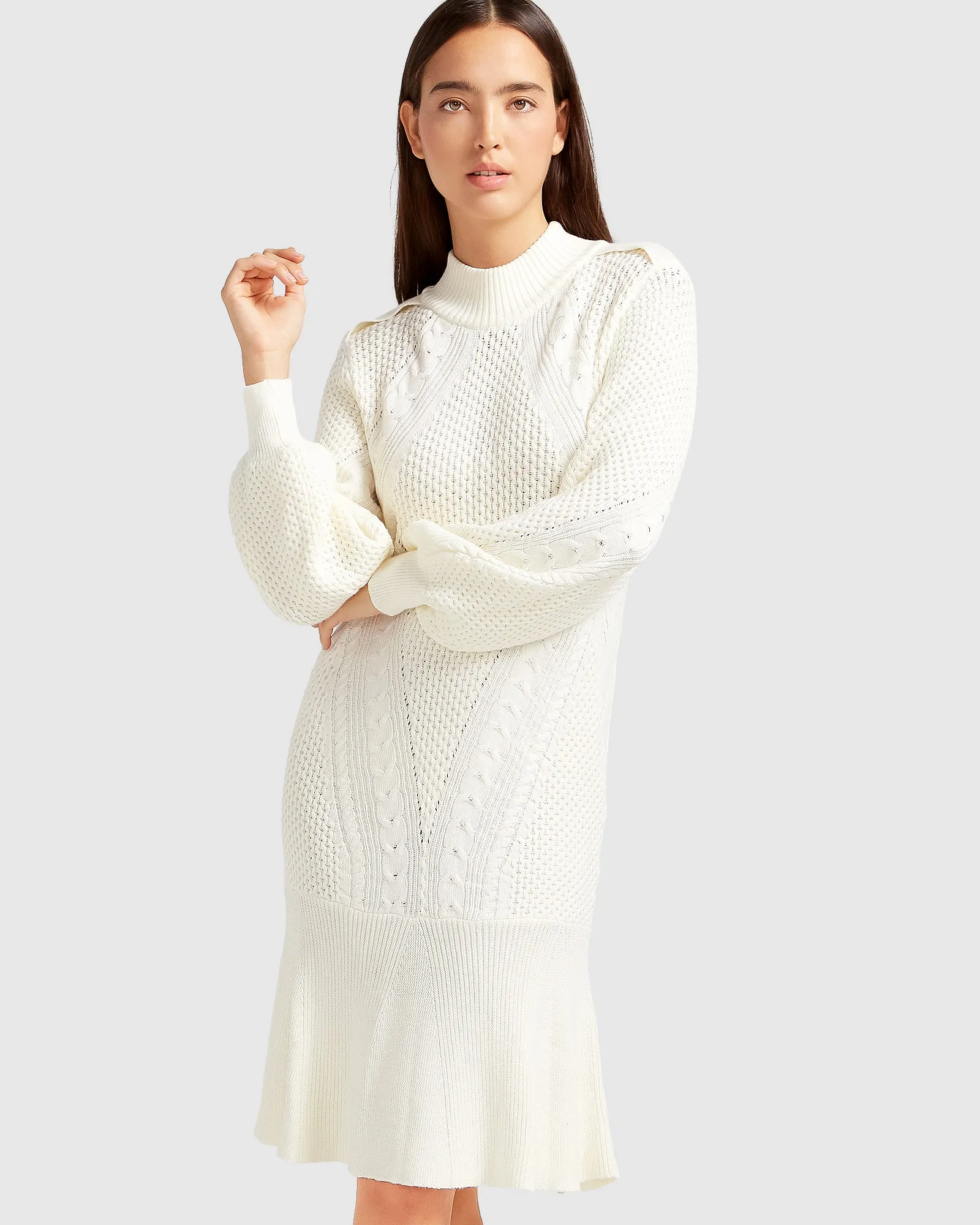 Love Letter Knit Dress - Cream